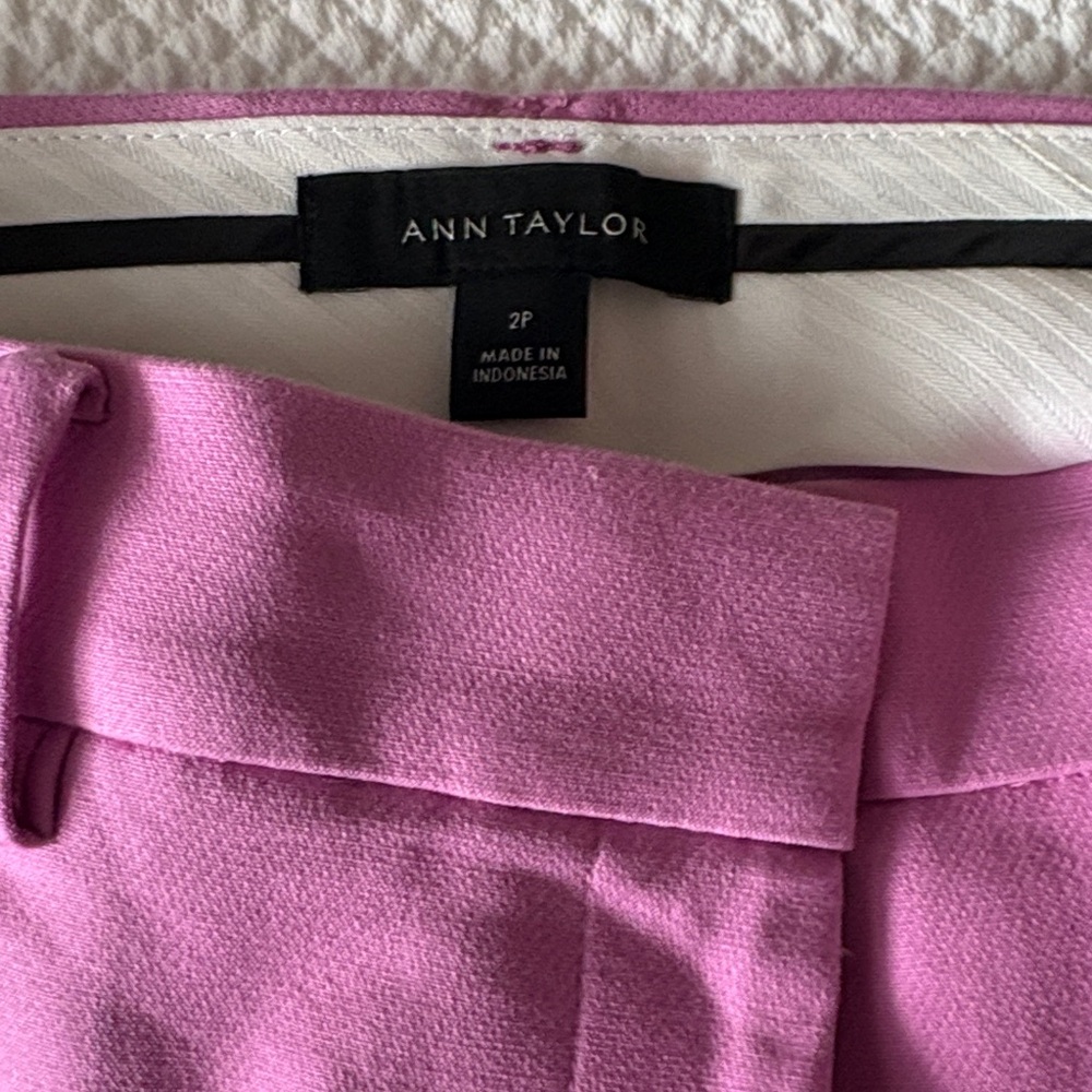 Ann Taylor The Eva Bright Pink Dress Pants